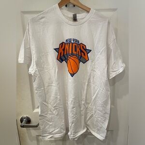 New York Knicks White Men's T-Shirt